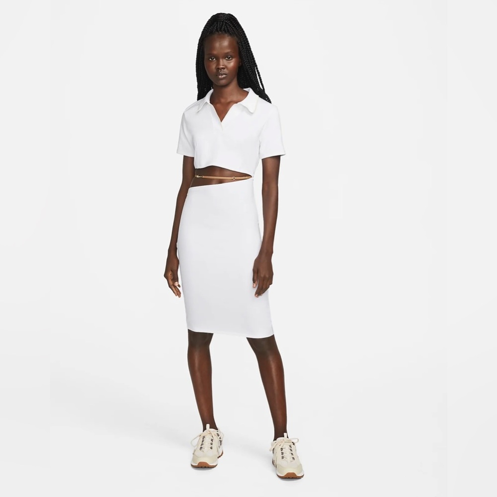 Jacquemus x Nike white dress